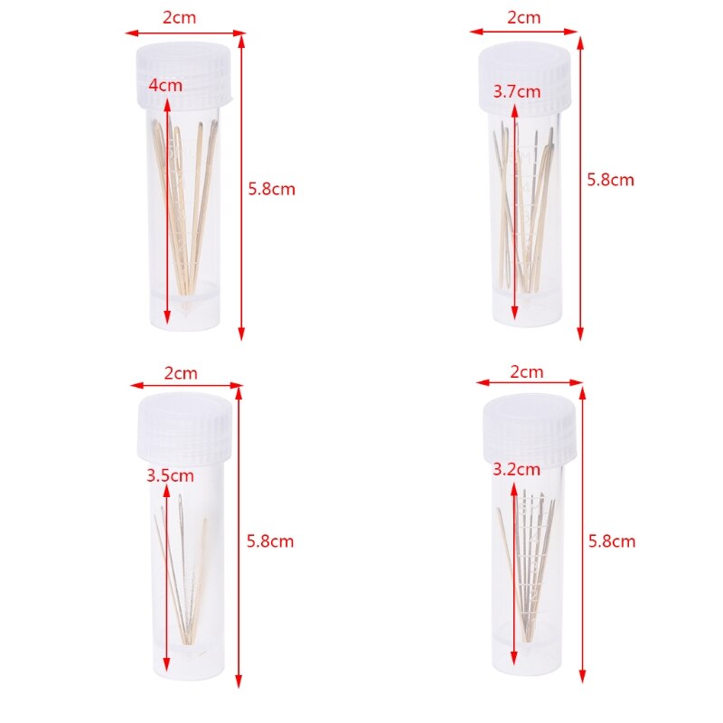 10PCS Golden Embroidery Fabric Cross Stitch Cloth Needles Size 22# 24# 26# 28# Needles Kit Tools Sewing Sharpening Handmade