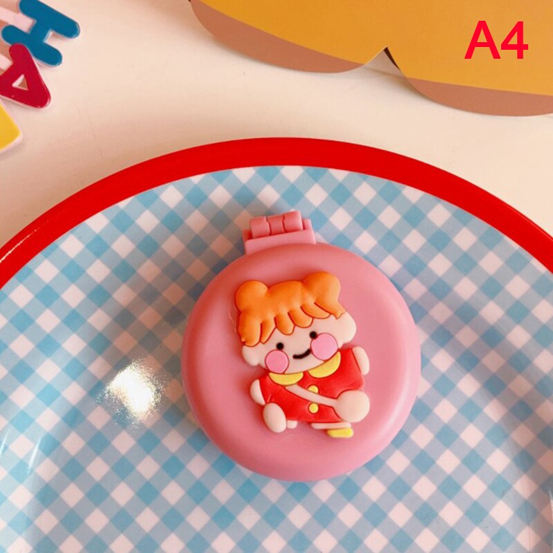 Espejo plegable con peine para chica, pequeño cepillo de pelo de viaje con bolsillo portátil, herramientas de estilismo de espejo, Mini espejo de bolsillo: A4