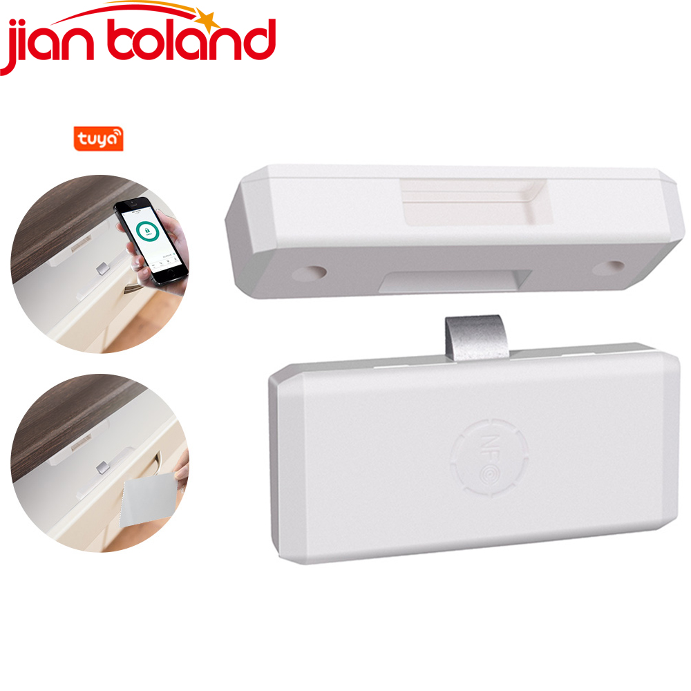 Tuya APP/tarjeta EM desbloqueo cerradura de cajón inteligente sin agujero archivador mueble electrónico sin llave Invisible NFC Sensor cerraduras interruptor