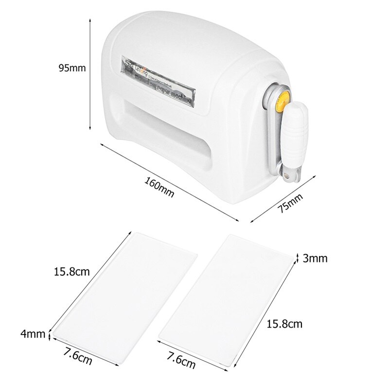 Mini Dies Cutting Machine Scrapbooking Cutter Piece Die Cut Paper Cutter Embossing Machine Home DIY Paper Crafts Die-Cut Tool: New White