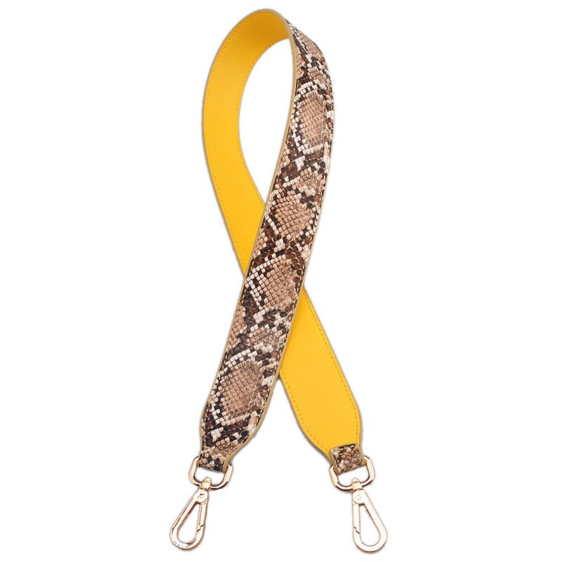 Bolso de piel sintética con correa para mujer, bandolera de cuero de , Mini Cinturón de piel de serpiente, tamaño 90cm,: 12 Shoulder strap