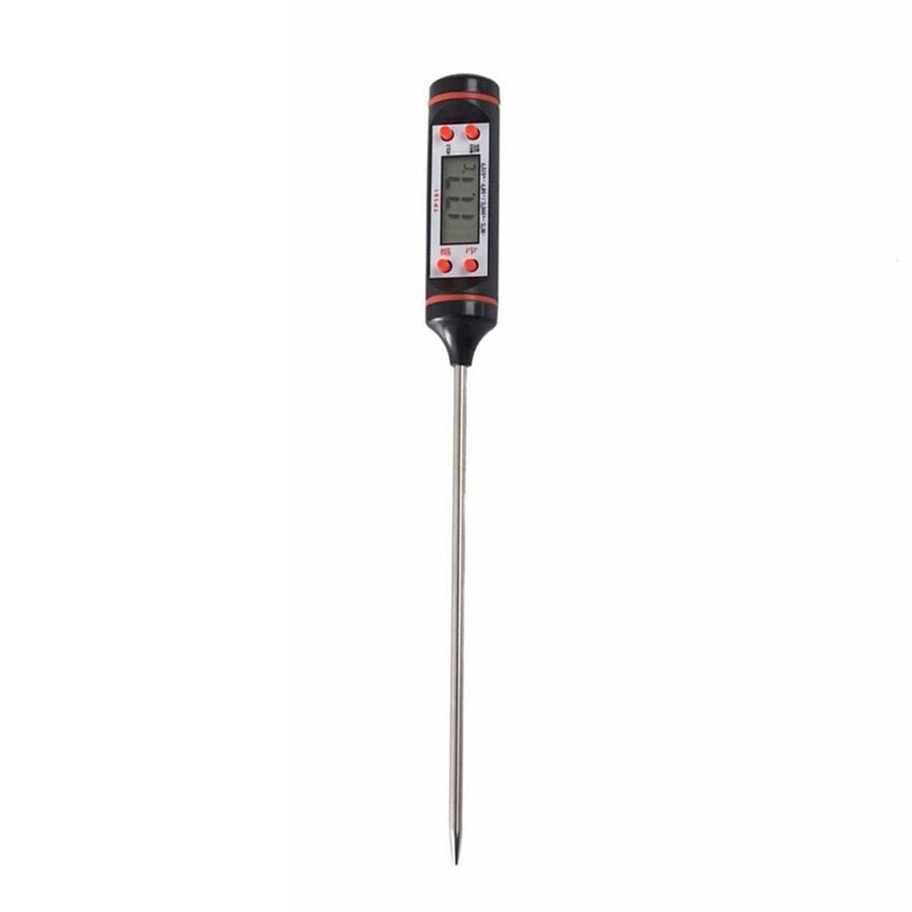 Termómetro Digital de temperatura de aceite para cocina, medidor de temperatura de aceite para hornear barbacoa negra, Termómetro de aguja para alimentos,
