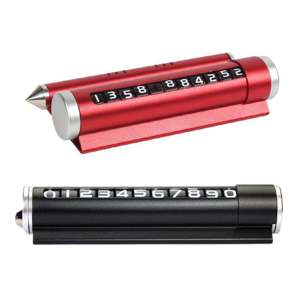 Multifunctionele Tijdelijke Mobiele Parking Telefoonnummer Plaat Ontsnappen Hamer