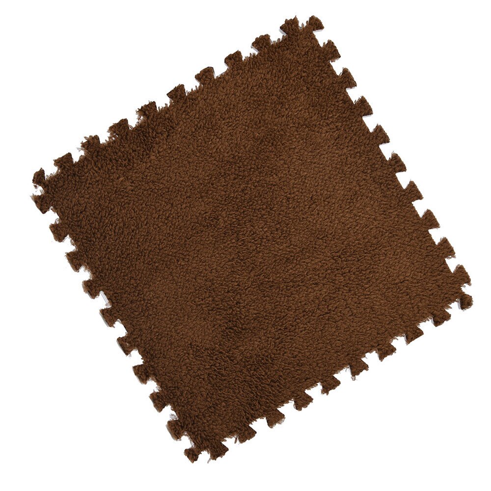 Tapis Puzzle en mousse pour enfants 25x25cm, en velours épais EVA, 7 couleurs pour sol bébé, pour salon,: C
