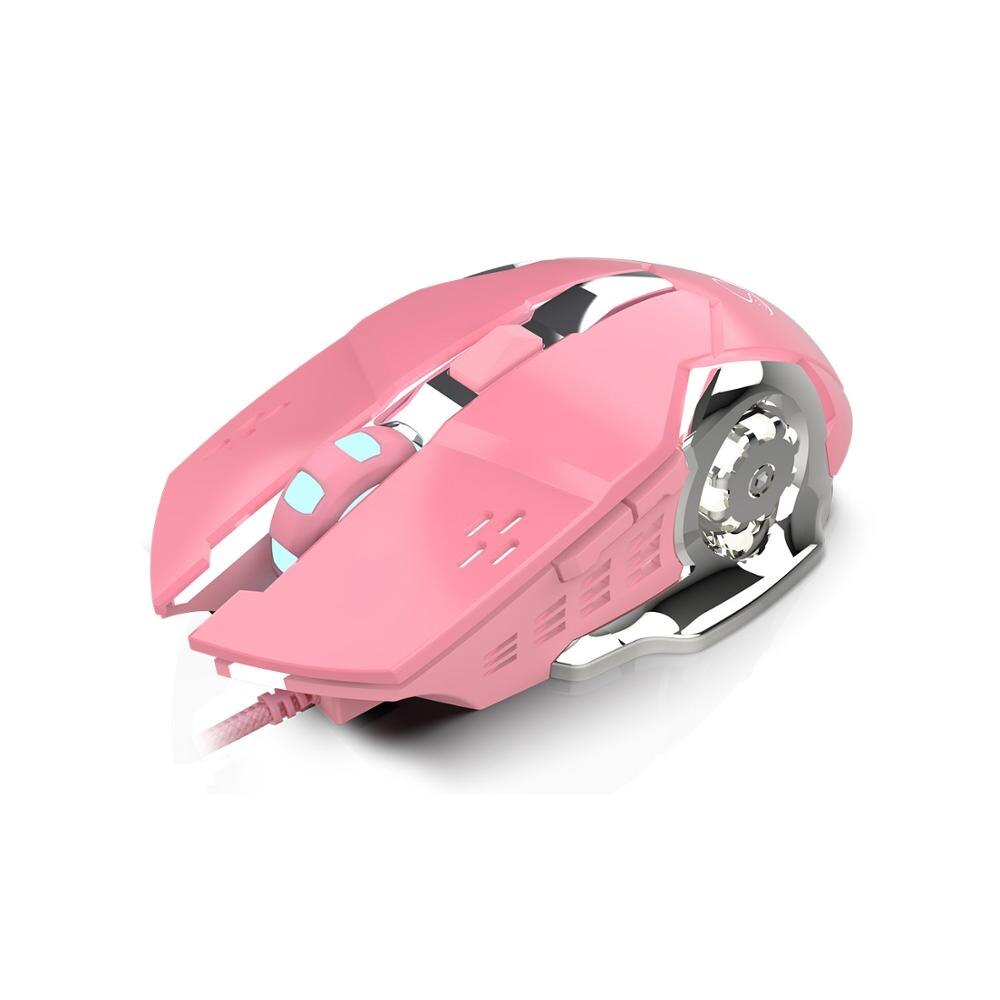 UTHAI DB24. The pink gaming mouse 3200dpi office mouse optical mouse, ergonomic mouse, suitable for notebook computers