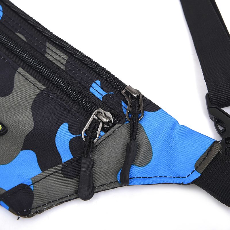 Pochete camuflada para crianças, bolsa casual para viagem, cinto à prova d'água, para meninos e meninas