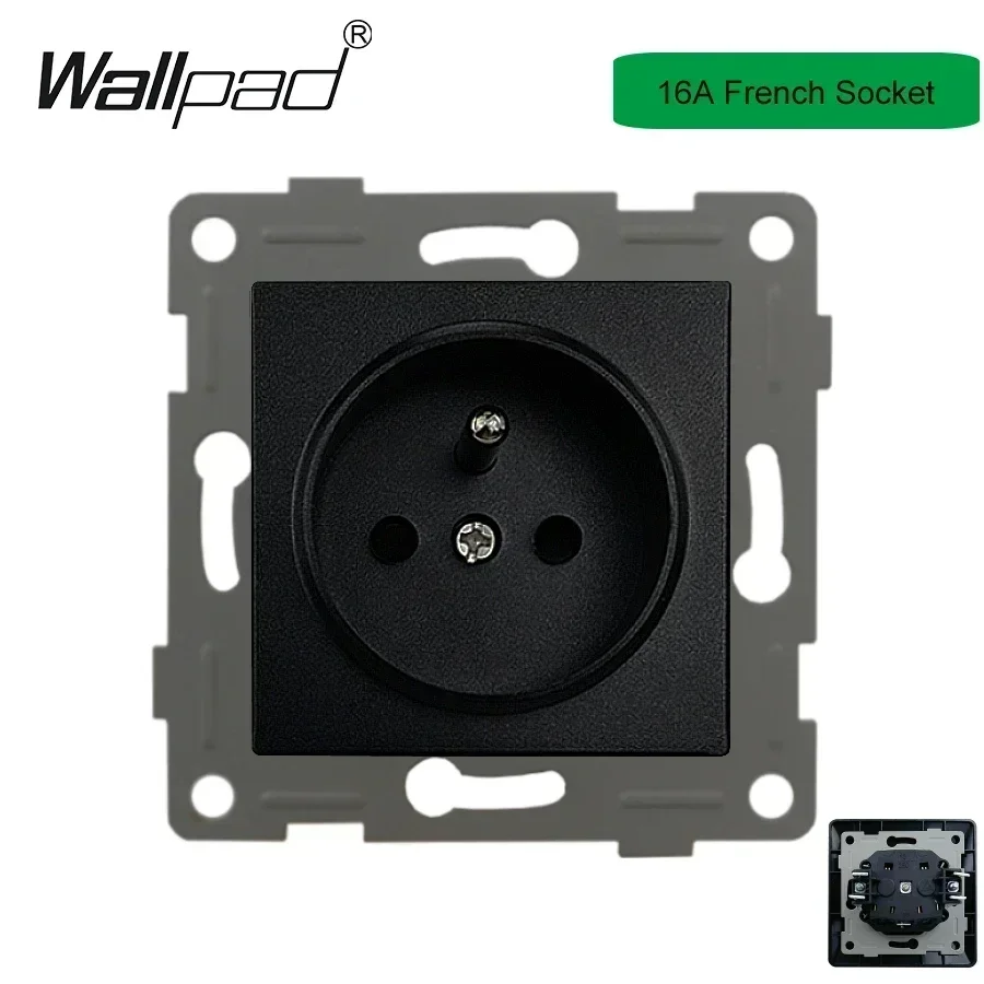 EU Neutral Wood Wall Panels FAN Reset Retro Electric Switch Euro French Power Socket with Type A C USB Fast Outlet TV Data Cat6