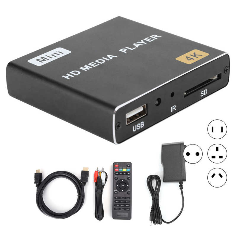 High Definition 4K Speler Ondersteuning Horizontale Verticale Screen Autocycle Advisering Player 100-240V Media Player