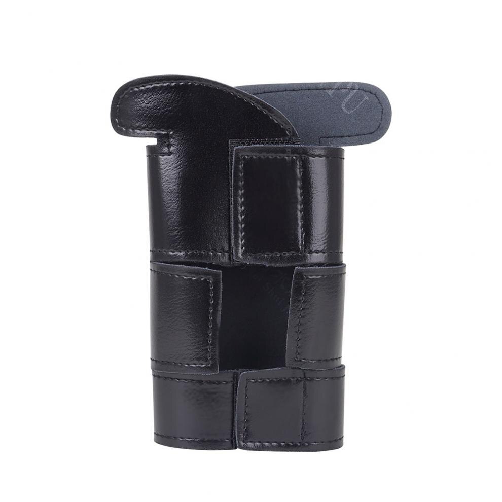 Trompeta con agarre de mano, funda protectora suave de cuero negro PU, accesorios de instrumentos musicales de viento