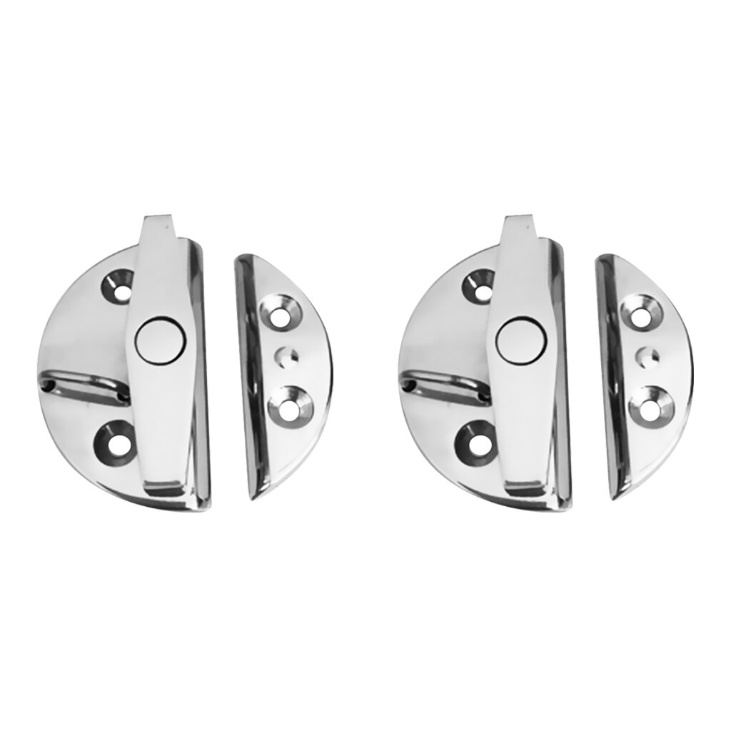 2 Pieces Marine Grade Stainless Steel Twist Lock Boat Deck Hatch Latch Door Latch