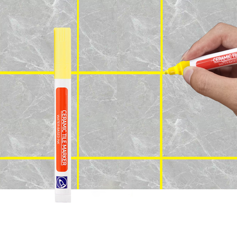 12Color Waterproof Tile Seam Marker Pen Grout Tile Marker Wall Seam Pen For Tile Floor Bathroom Decontamination Seam Repair Tool: Pink