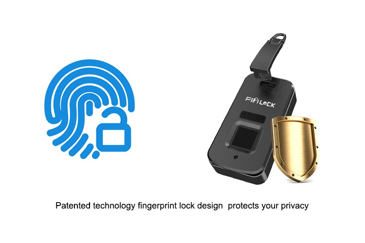 Anti-Diefstal Vingerafdruk Slot High-Tech Smart Bag Lock Toegangscontrole Slot Ingebed Slot Voor Handtas Portemonnee Rugzak veiligheid