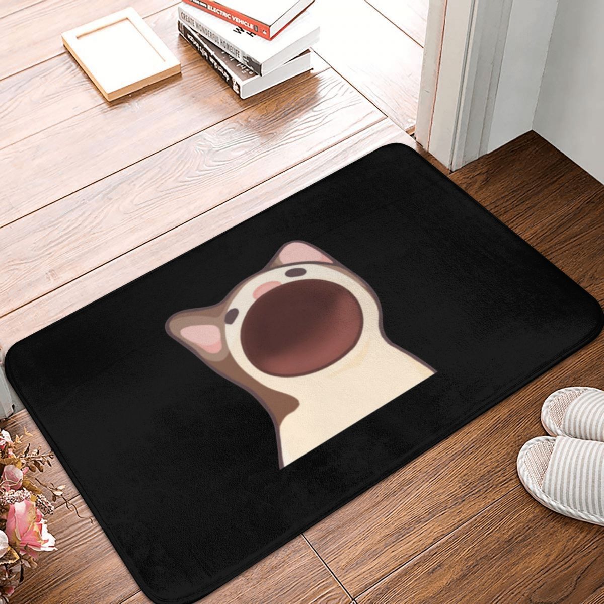 Tapis de bain Pop Cat mon chat adoré, décor d&#39;avoine, 3D, paillasson antidérapant, entrée, salon, maison, cuisine, poussière, salle de bains: Best Selling 90x60cm