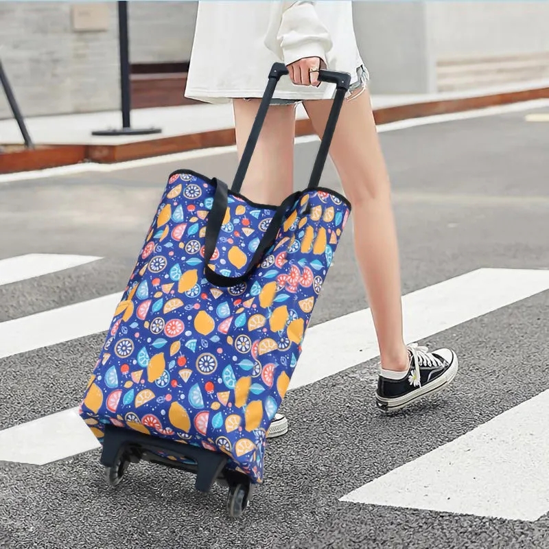 Kleine Pull Winkelwagen Carrying Boodschappentas Outdoor Camping Opvouwbare Trolley Thuis Winkelen Trailer De Markt