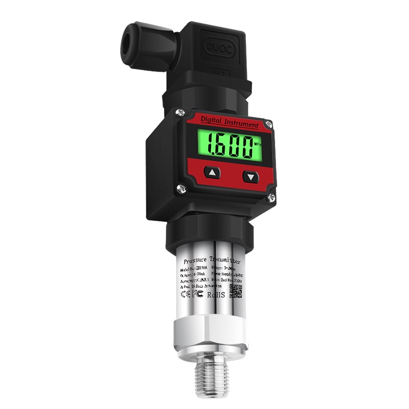 LCD Digital display pressure sensor pressure transmitter Transducers 0-5V output signal -0.1-0-1000bar QDX50A
