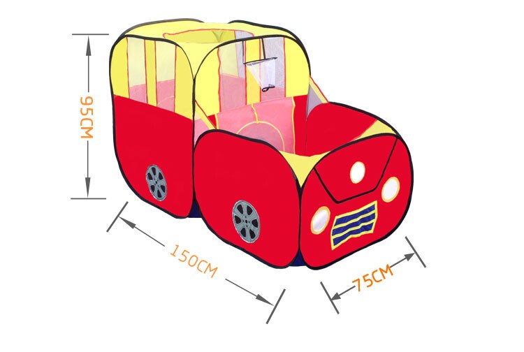 Tienda de juegos para niños de estilo de coche, casa de juegos plegable impermeable para niños, para bebés, carpas de juguete de interior al aire libre, túnel de juego