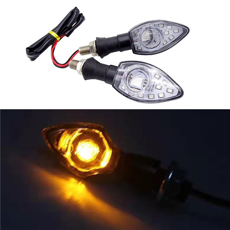 1 Paar Motorcycle Voor/Achter Led Turn Indicator Signal Light Amber Lamp Voor Yamaha Yzf R1 R6 FZ1 FZ6 XJ6 Motor Accessoires