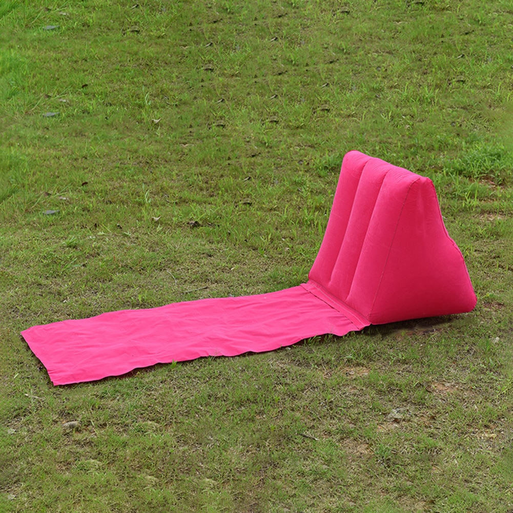 Uppblåsbar strandmatta festival camping fritid solstol tillbaka kudde kudde stol uppblåsbar soffa soffa lata sovsäckar luft säng