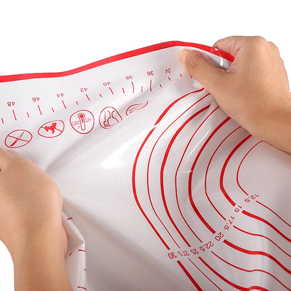 Oversize Silicone Mat Baking Accessories Pastry Bakery Kitchen Rolling Pin for Dough Confectionery Kneading Pad Mastic Board