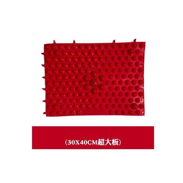 Reflexology Foot Massager Cushion Acupuncture Sets Relieve Stress Back Pain Acupressure Mat/Pillow Massage Mat Spike Massage: Red