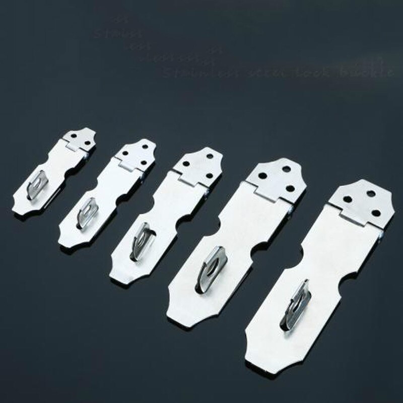 Stainless steel door latch can be added padlock cabinet door door door latch door nose old padlock buckle