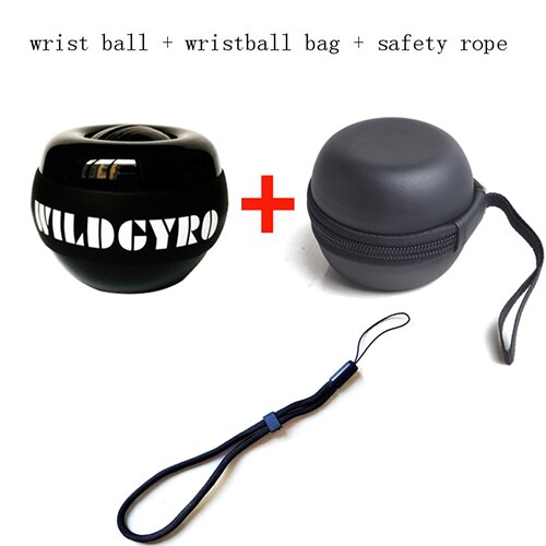 LED Wrist Ball Trainer Gyroscope Strengthener Gyro Power Ball Arm Exerciser Power ball Exercise Machine Gym Fitness Equipment: Brown