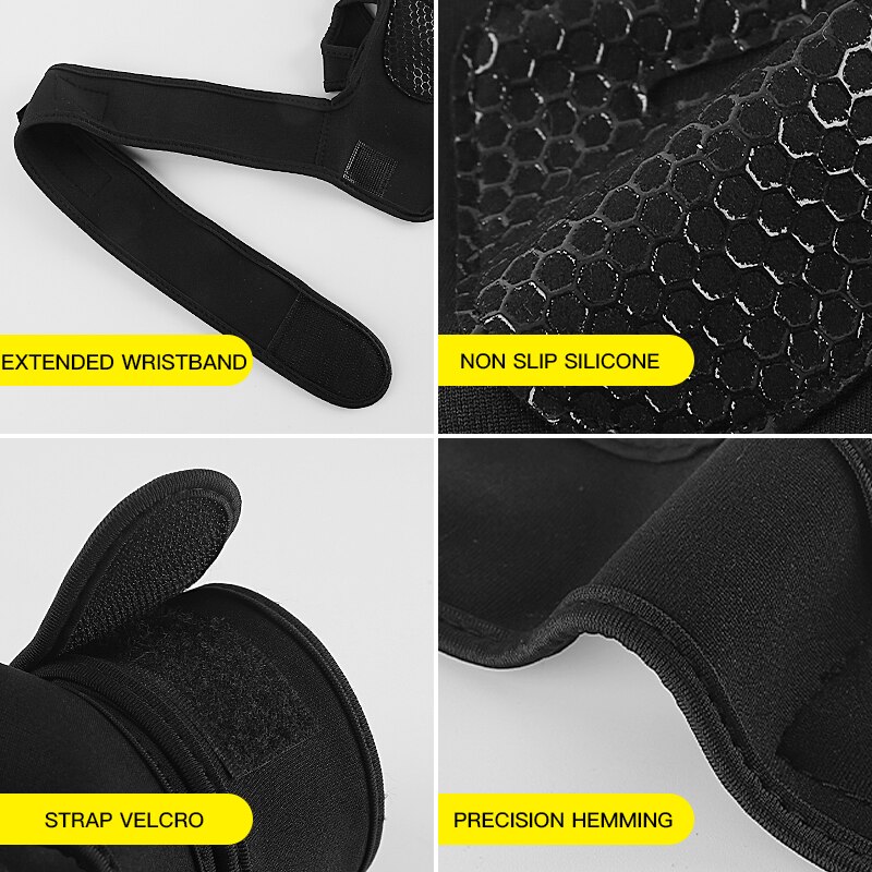 Deportes de interior hombres y mujeres fitness halterofilia presión antideslizante ciclismo deadlift guantes de levantamiento de pesas guantes de entrenamiento de gimnasio