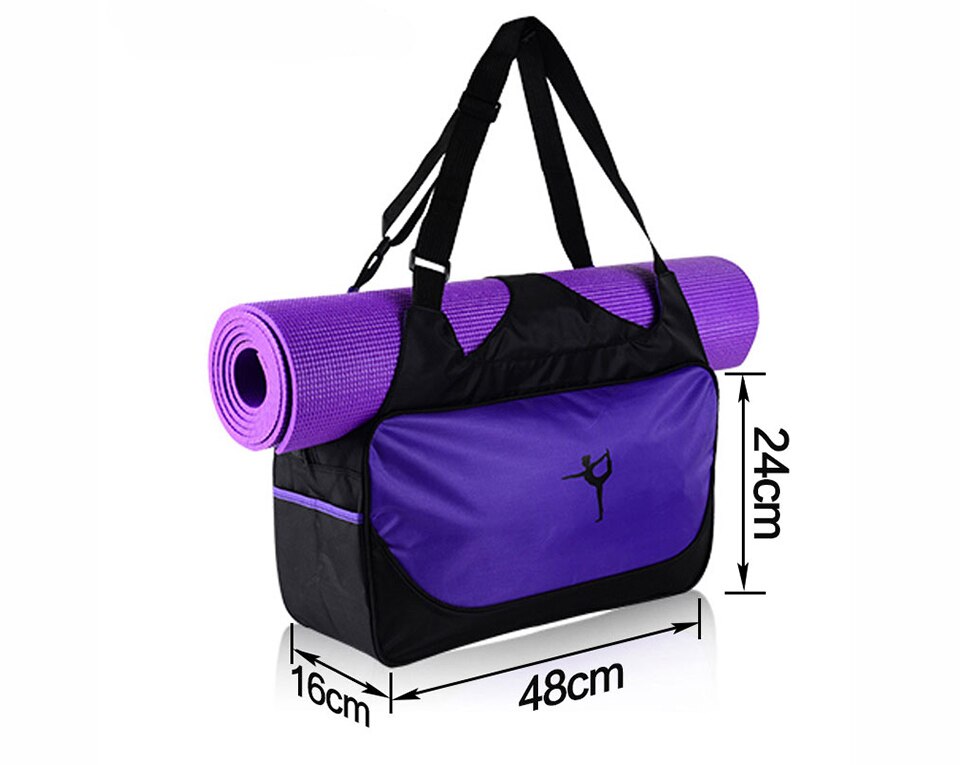 Multifunktionale Wasserdichte Tasche Yoga Yoga für Fitnessstudio matt Nylon Rucksack Schulter Träger Yoga Pilates matt Tasche keine Yoga matt