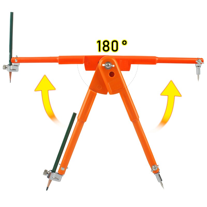 Large Size Carpenter Precision Pencil Compasses Large Diameter Adjustable Dividers Marking And Scribing Compass For Woodworking