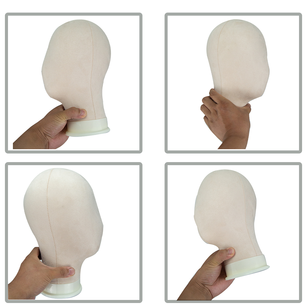 Mannequin Head Wig Stand Canvas Block Head With Adjustable Mannequin Head Tripod For Wigs Making Display Wth Wig Caps T Pins