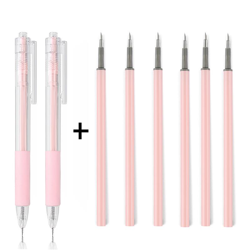 Set Papier geschnittenes Messer Stift Nachfüllset Kunst Allzweckmesser Scrapbook Schneidwerkzeug Präzaufkleber Washi Tape Cutter DIY Handwerk: Licht Grau
