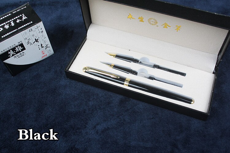 3 in 1 fountain pen with box Birthday pen Good luxury iraurita pens Different writing nibs thicknesses: black