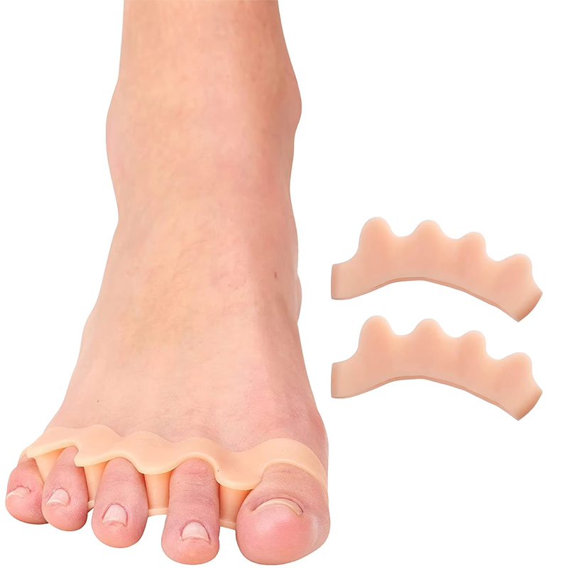Toe Separators to Correct Bunions and Restore Toes to Their Original Shape,Straightener Toe Stretcher Big Toe Correctors: Dark Khaki