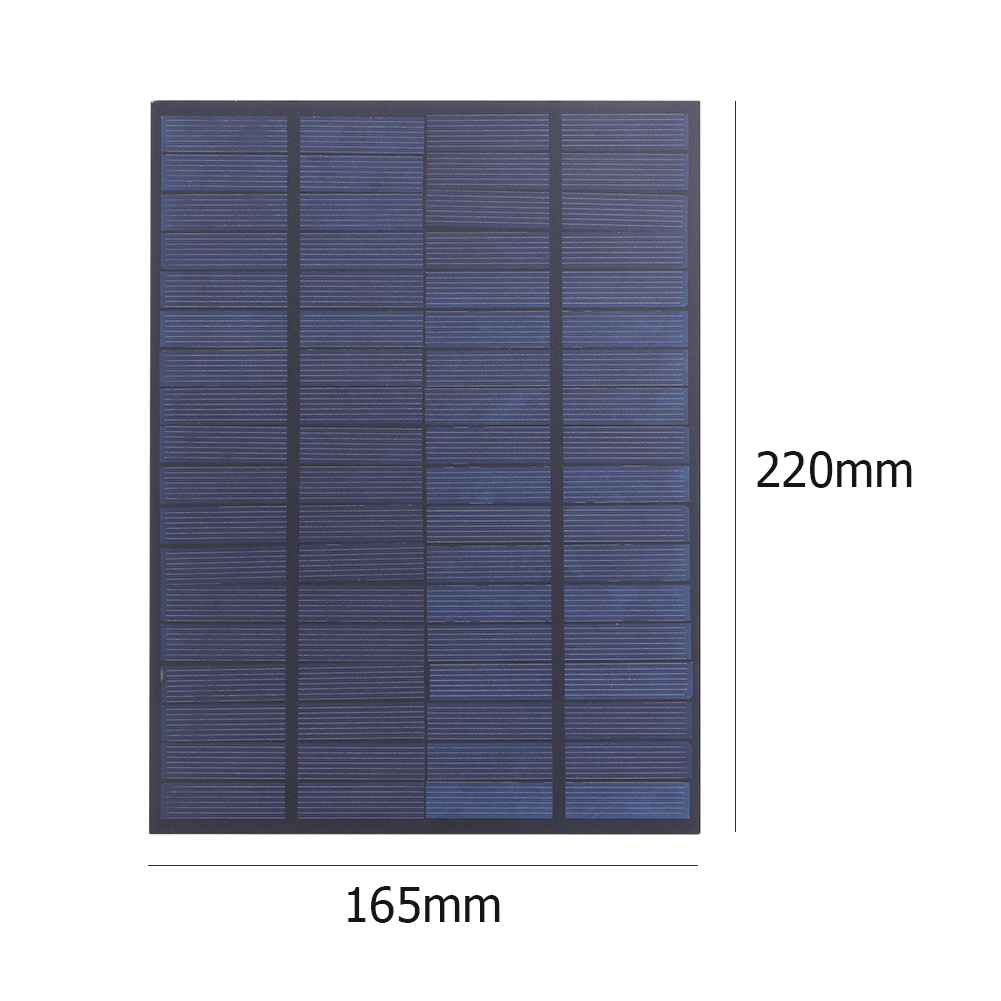 5W 18V Solar Panel Multi-functional Practical Convenient Polycrystalline Silicon Solar Cell Charger for 12V Battery