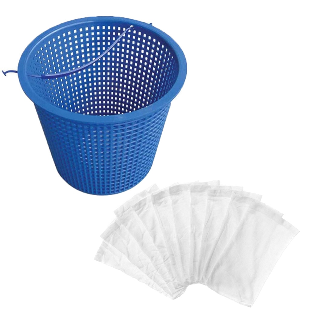 Swimming Pool Skimmer Replacement Basket Include 5/10/20 Pcs Skimmer Socks Swimming Pool Skimmer Replacement Basket Socks #5