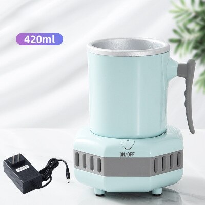 Instant Quick Cooling Cup, , Portable Mini Refrigerator Electric Cooler Cup Cans, Home Office Cold Drink Machine Small: EU blue