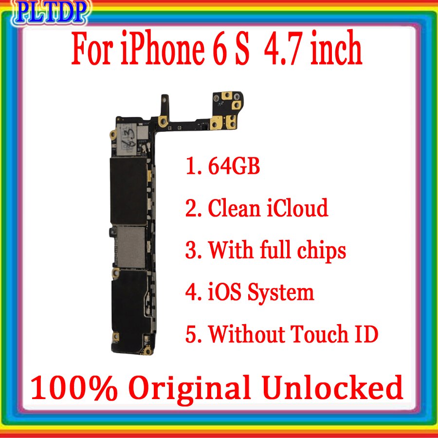 16gb/32gb/64gb Für iphone 4 4S 5 5C 5S 5SE 6 6s 6Plus 6s plus Motherboard Mit Voller Chips,100% Original entsperrt Logic board