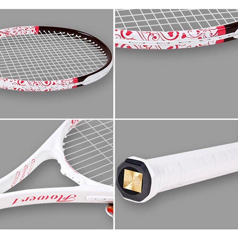 100% Full Carbon Tennisracket Max 58LBS 110sq. in Tenis Rackets Met Snaren Tassen Padel Voor Volwassen