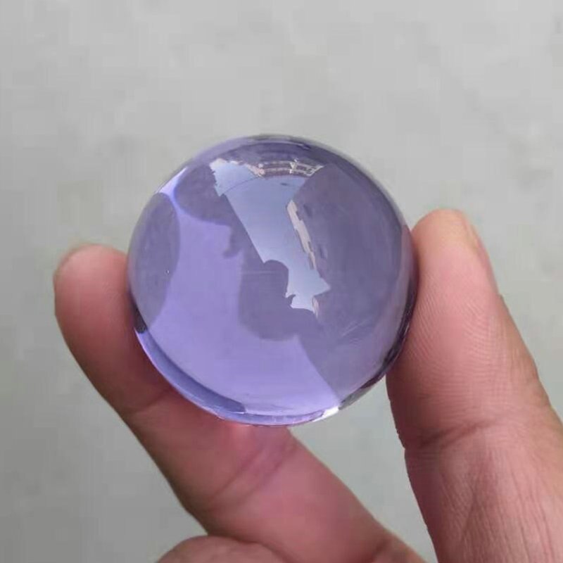 40mm kolorowa kryształowa szklana kula magiczna kula kula fotografia dekoracyjna kula kryształbyć winnym rękodzieło prezent: FIOLETOWY