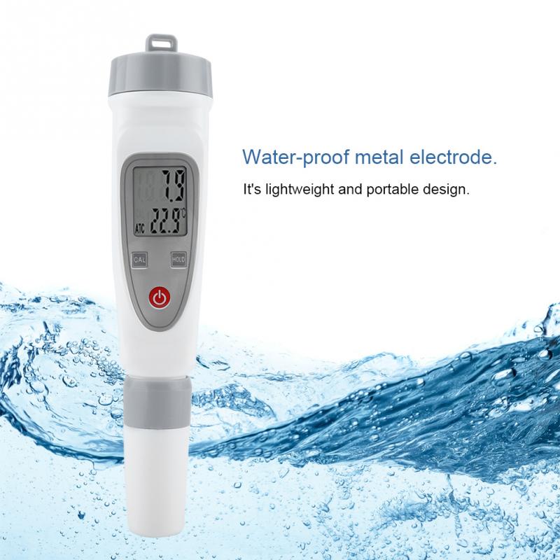 Professionele PH Meter PH/EC/Temperatuur Meter Digitale Water Monitor Tester voor Zwembaden, Drinkwater,