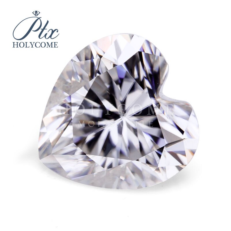 Fabricação direta-venda branco solto coração corte 6x6mm moissanite diamante