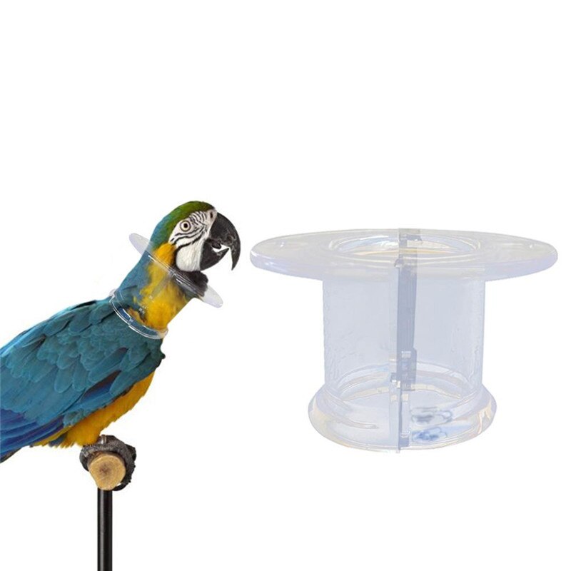 Collar de loros con cuentas protectoras para pájaros, anillo antipluma, antidesplume, collares de agarre para pájaros