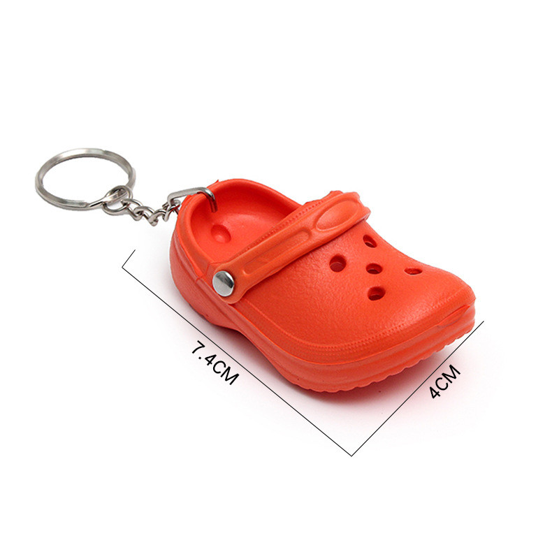 3D Silikon Slipper Sandale Schlüsselanhänger EVA Mini See Hausschuhe Schlüsselanhänger für Frauen Männer DIY Rucksack Dekoration