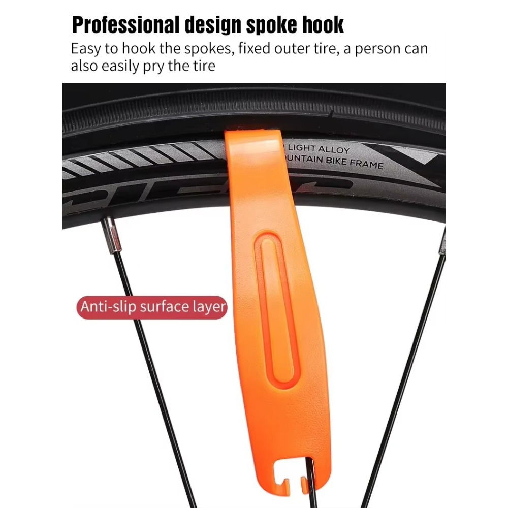 3PCS bicycle tire pry bar high-strength tire pry bar mountain bike road bike tire repair tool