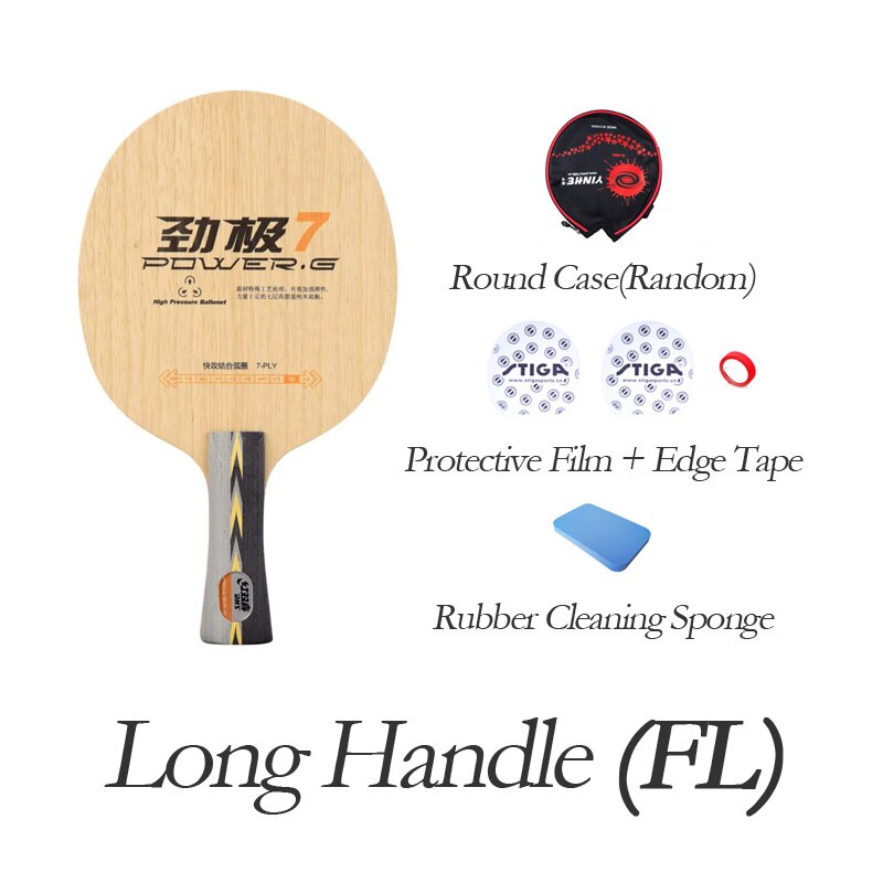 Lama originale di Ping-Pong di potere G 7 di DHS (legno di 7 strati) PG7 PG-7 PG POWER-G 7 racchetta: FL YP FT HMC