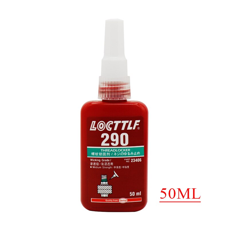 Locttlf-adhesivo anaeróbico para tornillos, pegamento para todo tipo de rosca de Metal, 50/250ml, 222, 241, 242, 243, 262, 263, 271, 272, 277, 290: 290 50ml