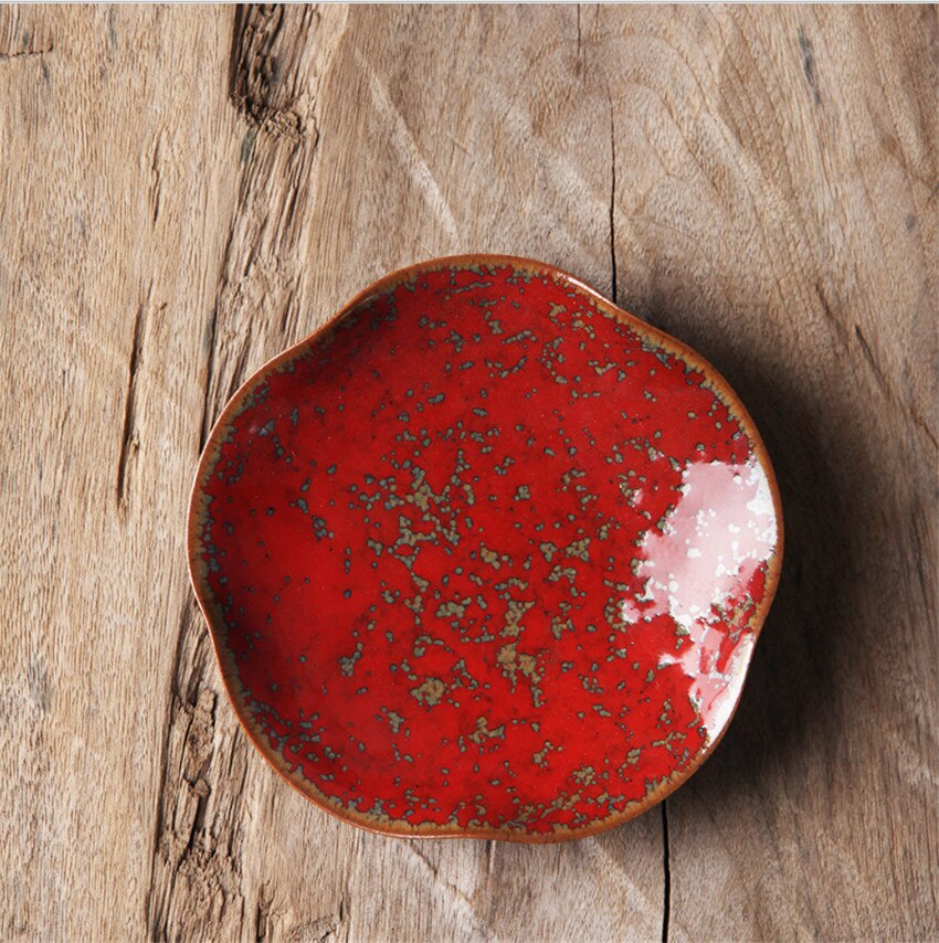 Kneden Hand 9.5X2X5.5Cm Magic Rode Jdz China Hard Keramische Kung Fu Thee Set schotel Aardewerk Mode Europese Koffie Schotel