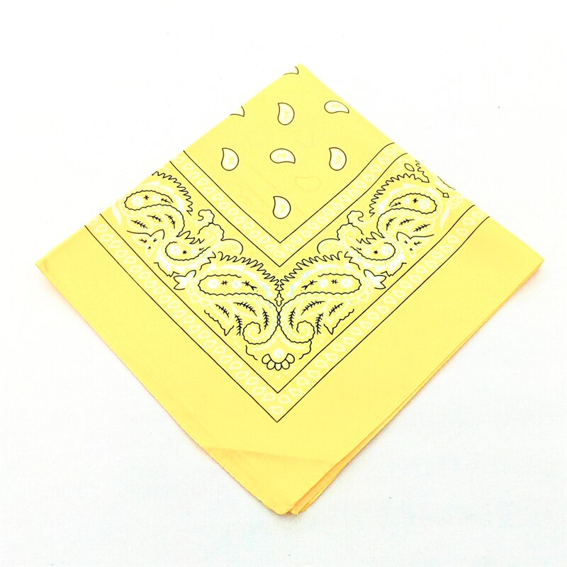 Cotton Women Men Outdoor Sports Bandana Scarf Headwear Face Mask Riding Camping Cycling Headscarf Wristband Headband: Yellow