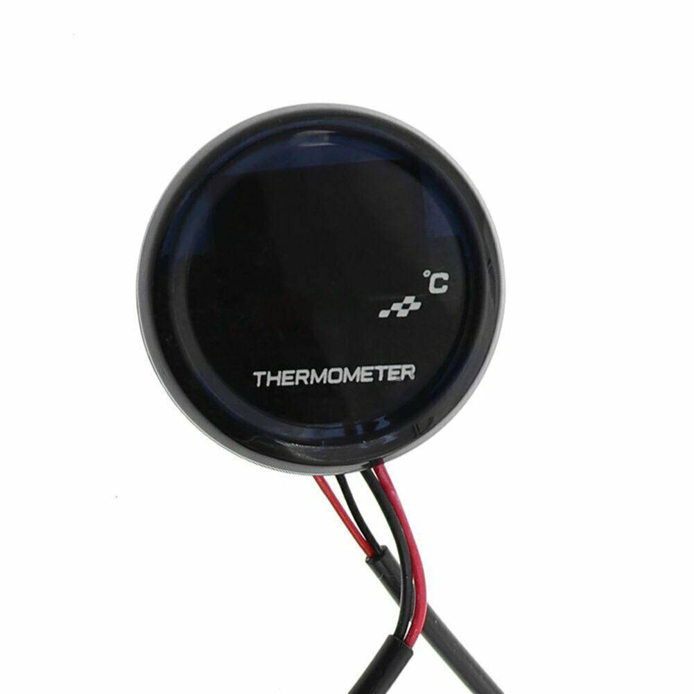 Digital Motorcycle thermometer Gauge Meter With 22mm Sensor DC 12V Universal