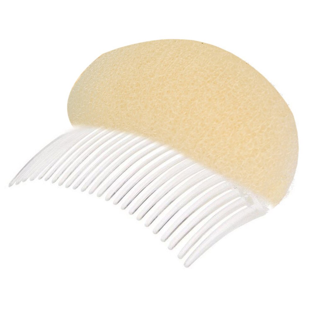 Instrumento para estilo de cabello a la , esponja DIY para realzar el pelo esponjoso, almohadilla para el cabello de princesa, Clip para peinado, accesorios para el cabello: Beige